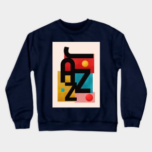 Abstract Jazz Fusion Design Crewneck Sweatshirt